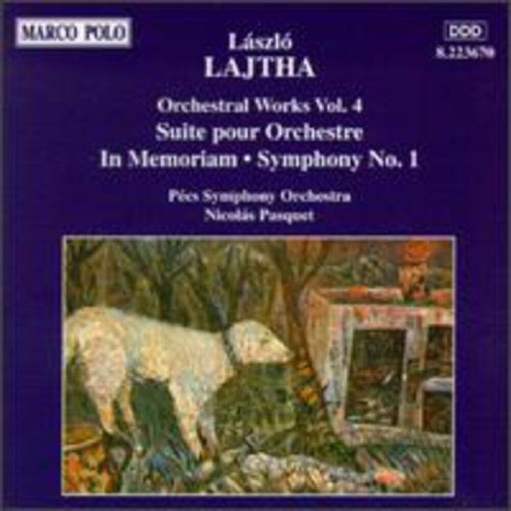 Lajtha / Pasquet / Pecs Sym Orchestra - Orchestral Works-Vol. 4  CD